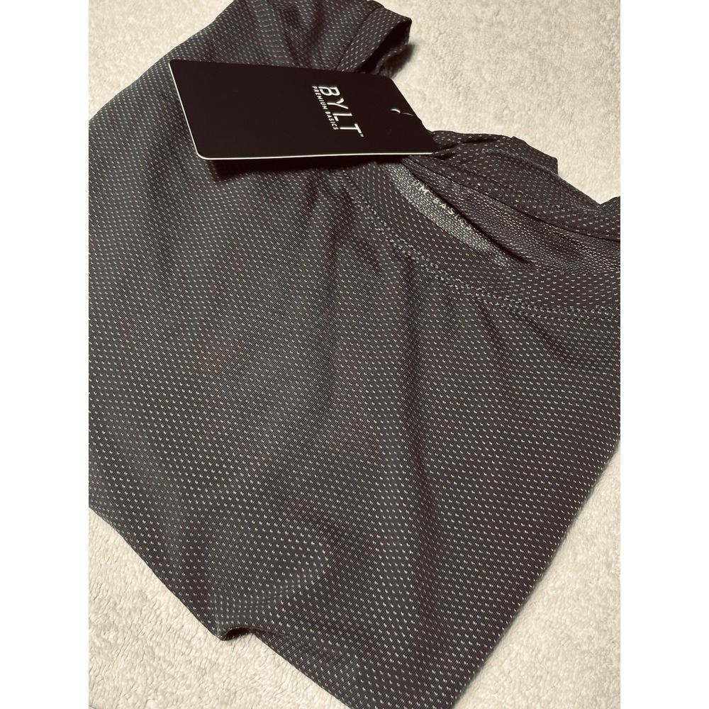 BYLT Premium Basics Pulse Drop-Cut Short Sleeve T-Shirt Gray Men's 3XL NWT